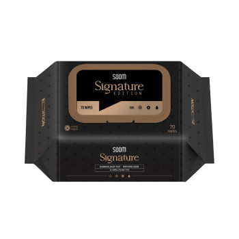 Soom 숨 시그니처 에디션 물티슈 캡형 엠보싱 아기 70매 x 10팩